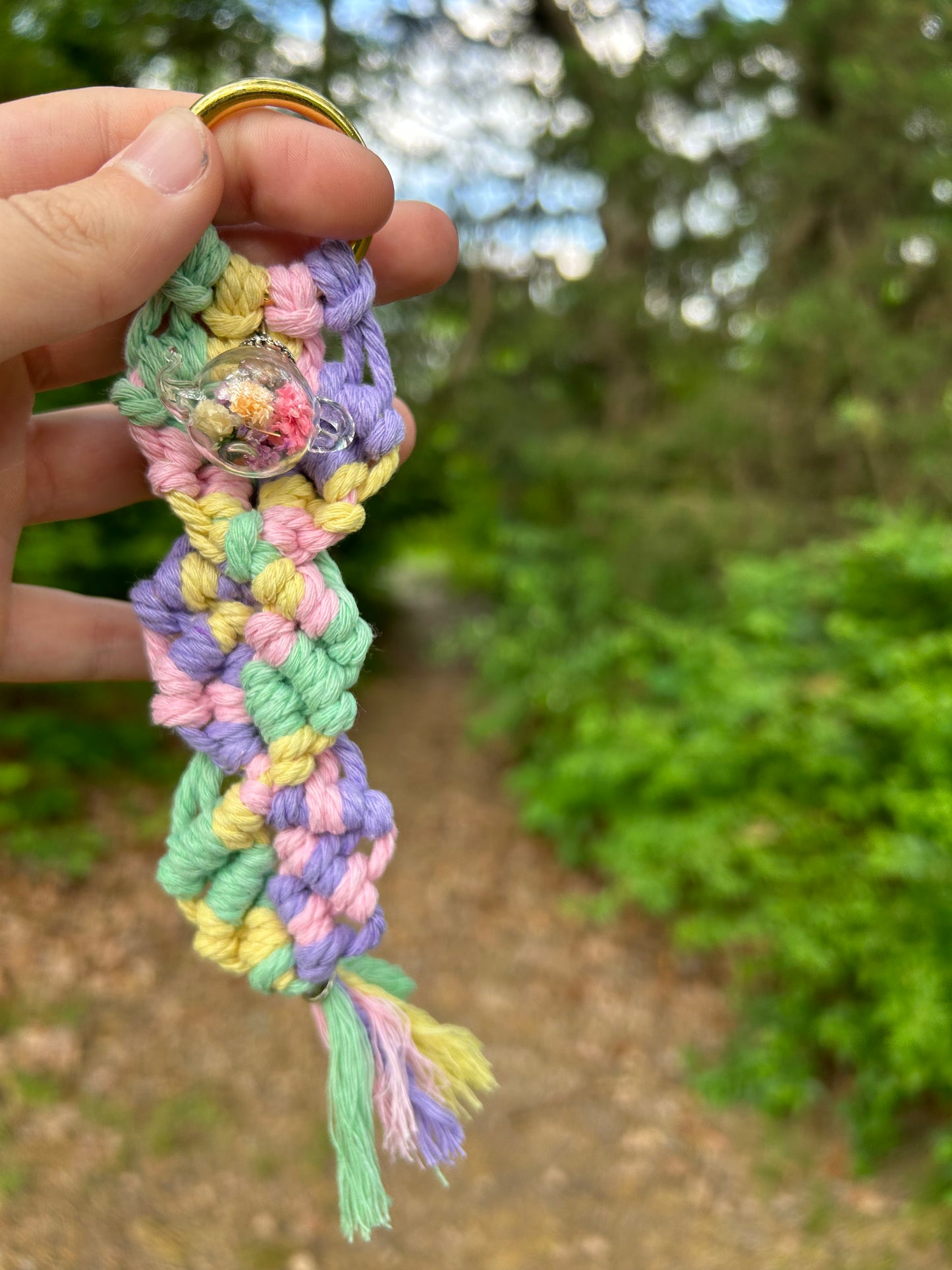 Flower Teapot Keychain